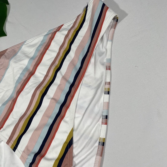 NEW Roxy [ XL ]‎ Beach Classics Stripe High Waist Leg Bikini Bottoms - Picture 6 of 12